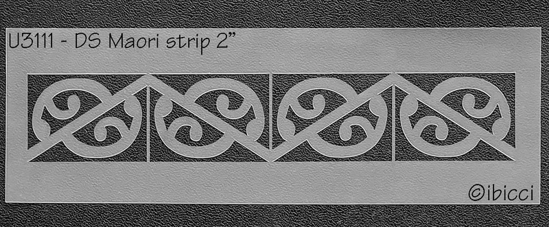 ibicci DS Māori Strip stencil 2"