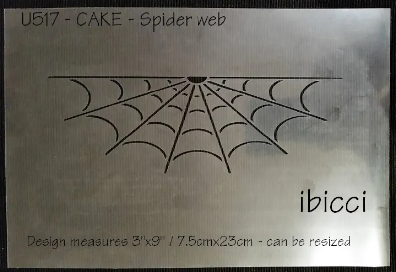 ibicci Half Spiderweb stencil - for Cakes