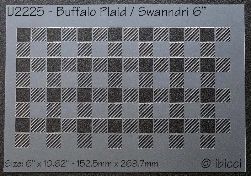 ibicci Buffalo Plaid / Swanndri 6" stencil