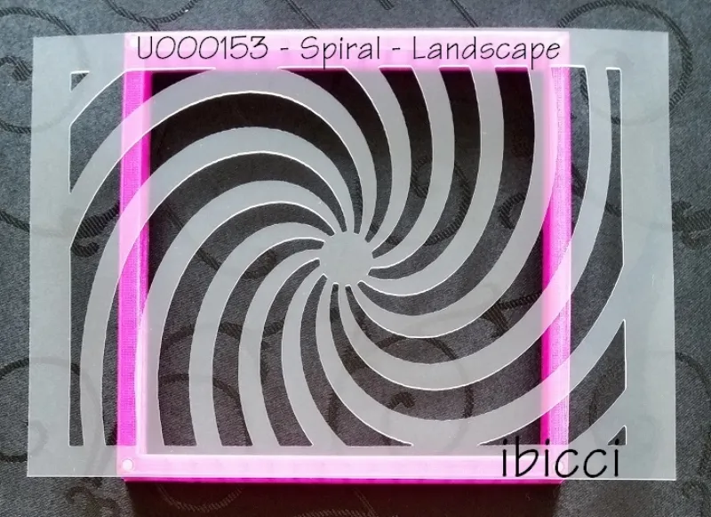 Landscape Spiral stencil