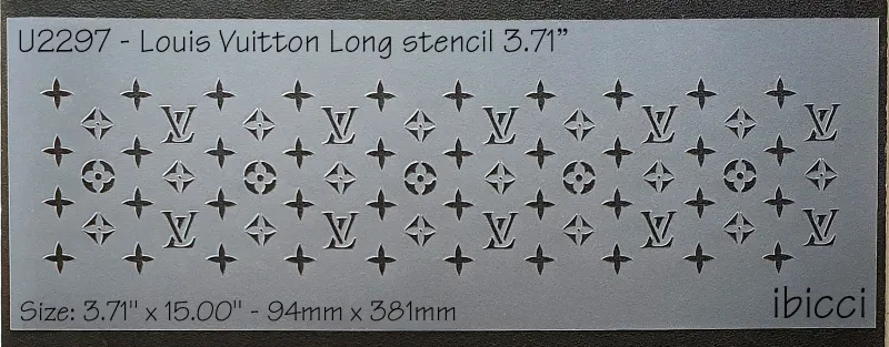 ibicci Louis Vuitton Long stencil 3.71"