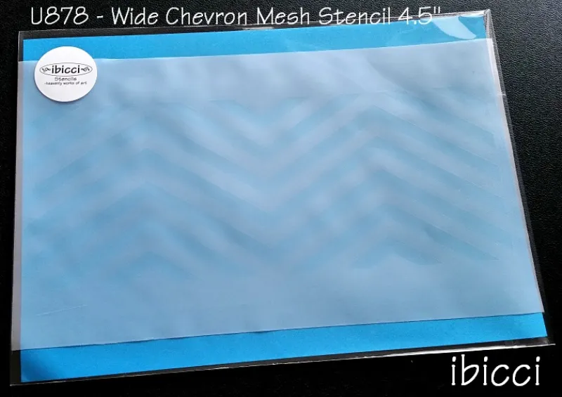 ibicci Wide Chevron Mesh Stencil 4.5"