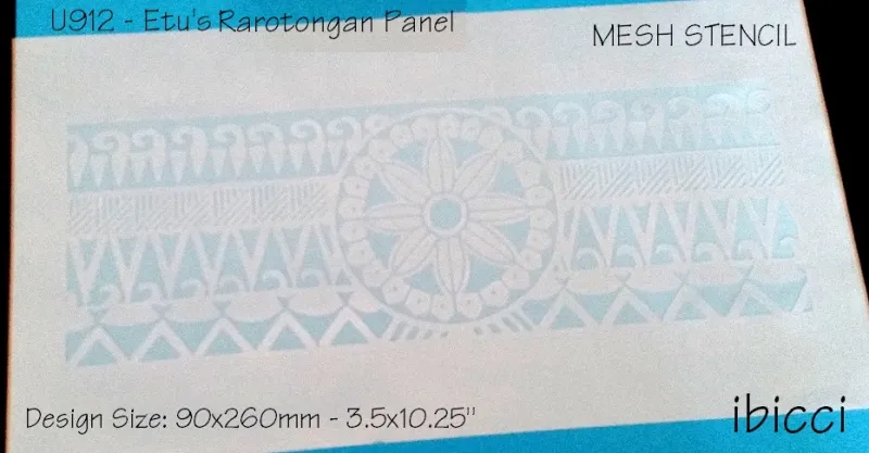 ibicci Rarotongan Panel Mesh stencil