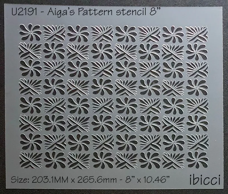 ibicci Aiga's Pattern stencil - 8"