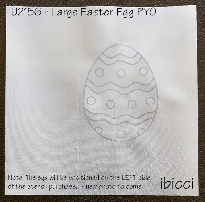 ibicci PYO Large Easter Egg MESH Stencil