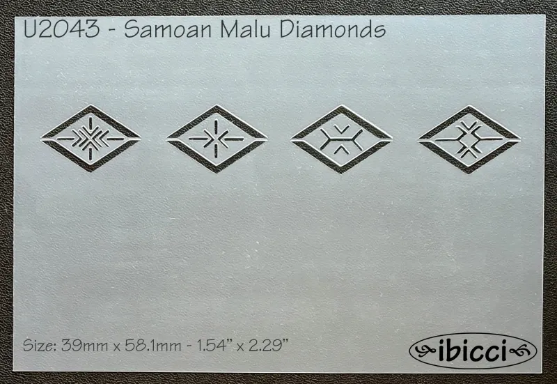 Samoan Malu Diamonds stencil
