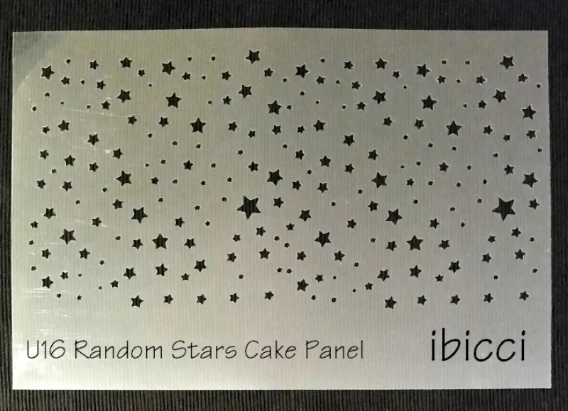 ibicci Random Stars Stencil for Cakes