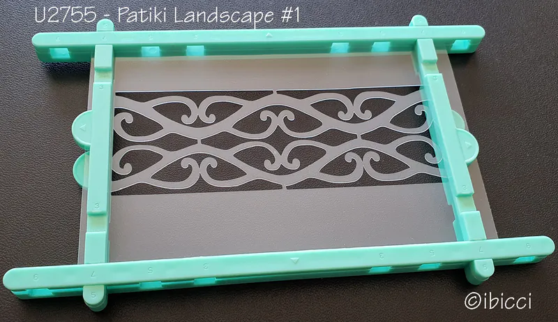 ibicci Maori Patiki Landscape cookie stencil #1