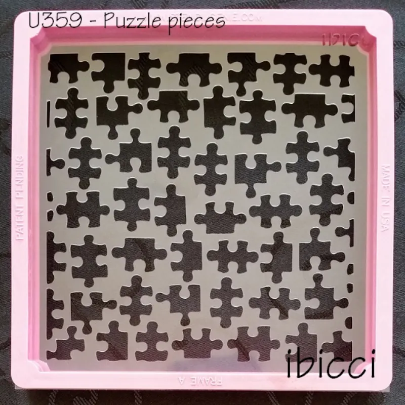 ibicci Puzzle pieces (Autism Awareness) stencil