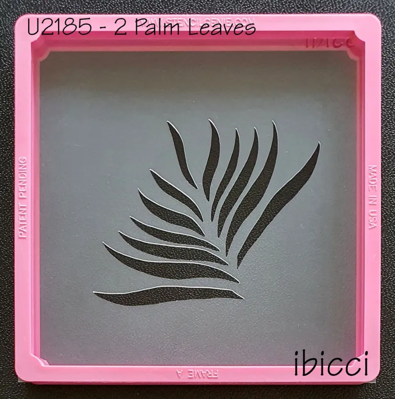 ibicci Hibiscus Collection Palm Leave cookie stencil - large design