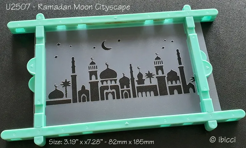 ibicci Ramadan Moon Cityscape stencil Landscape