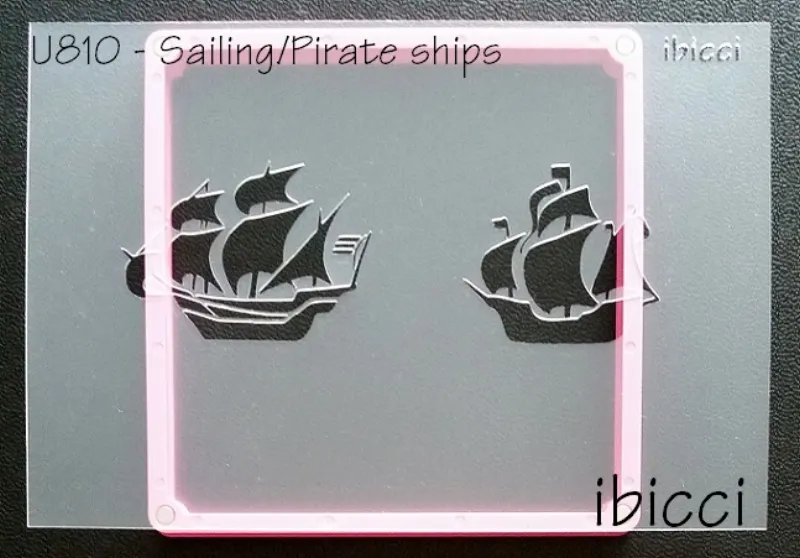 ibicci 2 Pirate/Sailing ships stencil