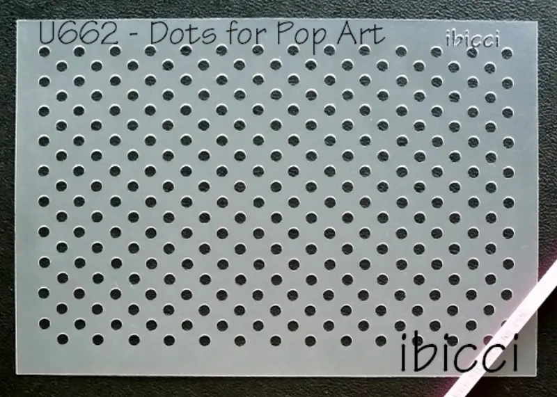 ibicci POP ART dots stencil - Landscape