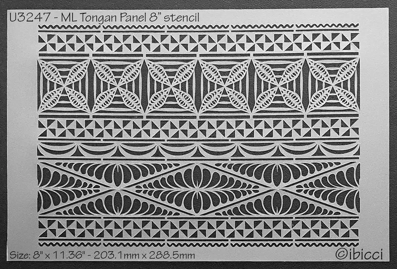 ibicci ML Tongan Panel 8" stencil