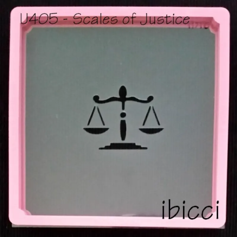 ibicci Scales of Justice stencil