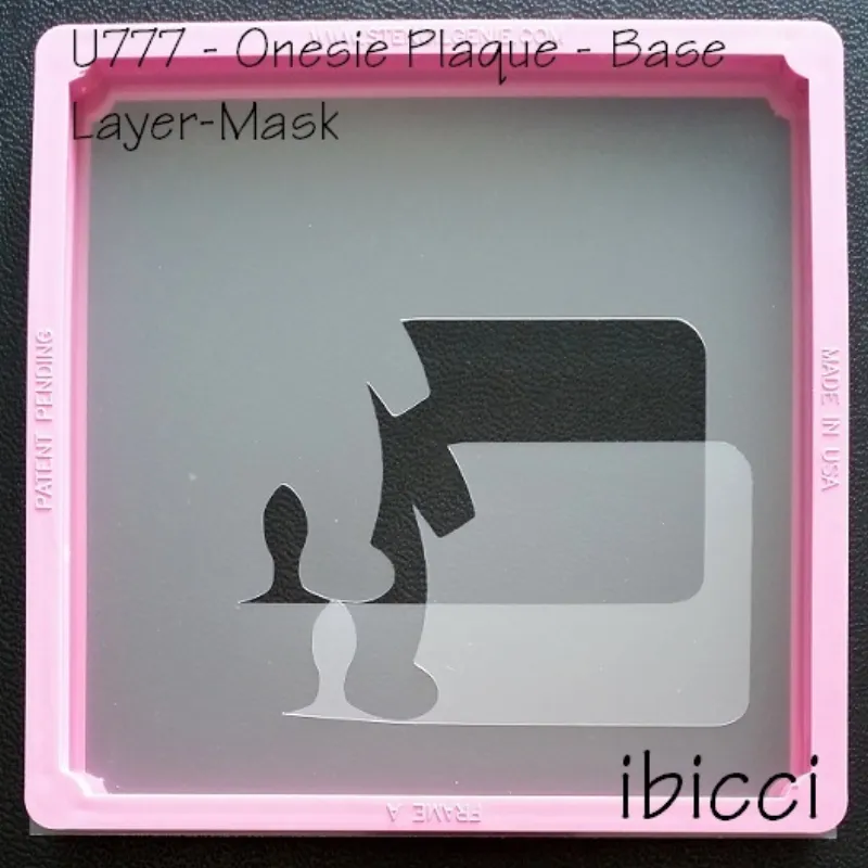 ibicci Onesie Announcement stencil - Base Layer - 2 parts