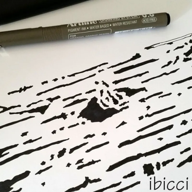 ibicci Birch tree Panel Stencil - design in progress photo