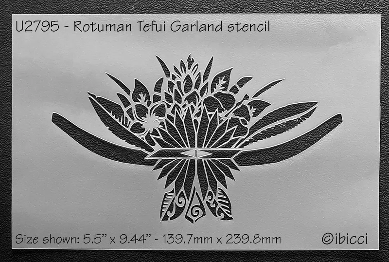 ibicci Rotuman Tefui Garland stencil