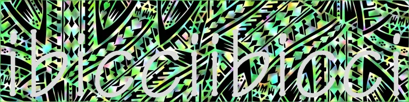 DPU805R08B - Samoan Panel Black on Lime Rainbow Tint image