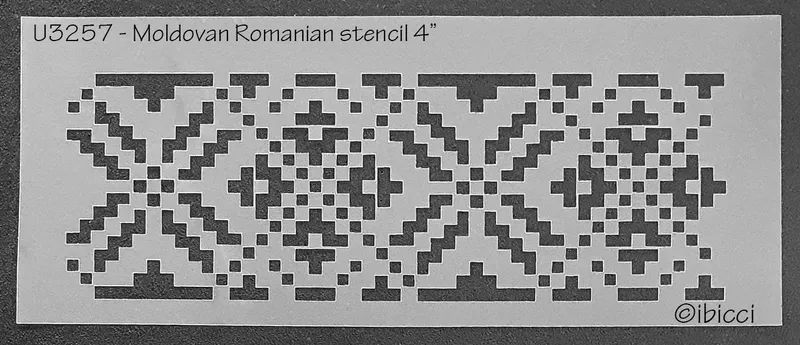 ibicci Moldovan Romanian stencil to fit 4"
