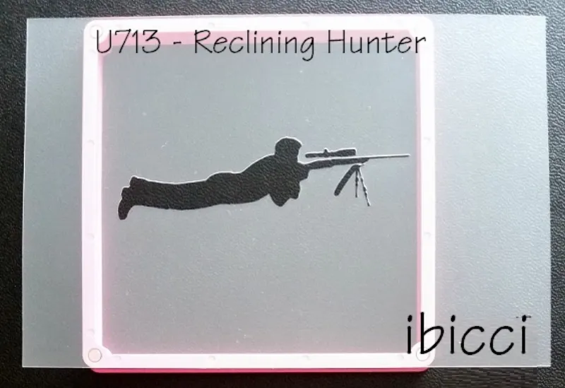 ibicci Reclining Hunter stencil