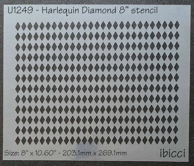 ibicci Harlequin Diamond 8" stencil