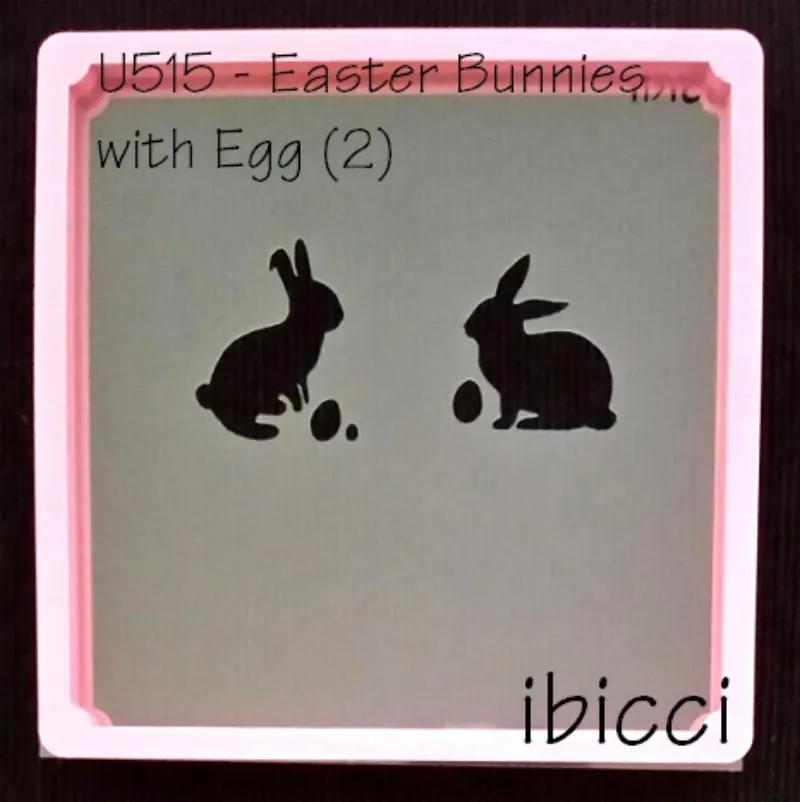 ibicci Easter Bunnies with eggs (2) stencil