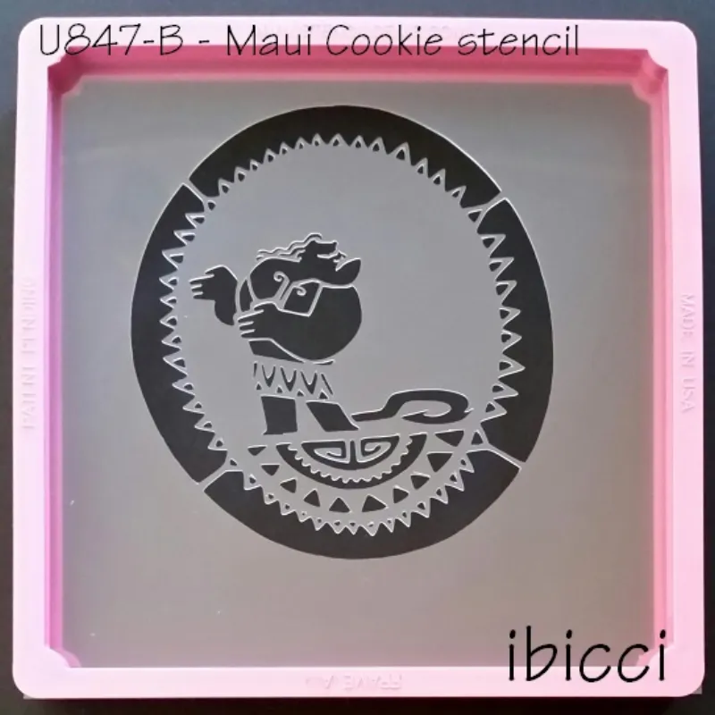 ibicci Maui Cookie stencil #2