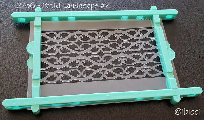 ibicci Maori Patiki Landscape cookie stencil #2