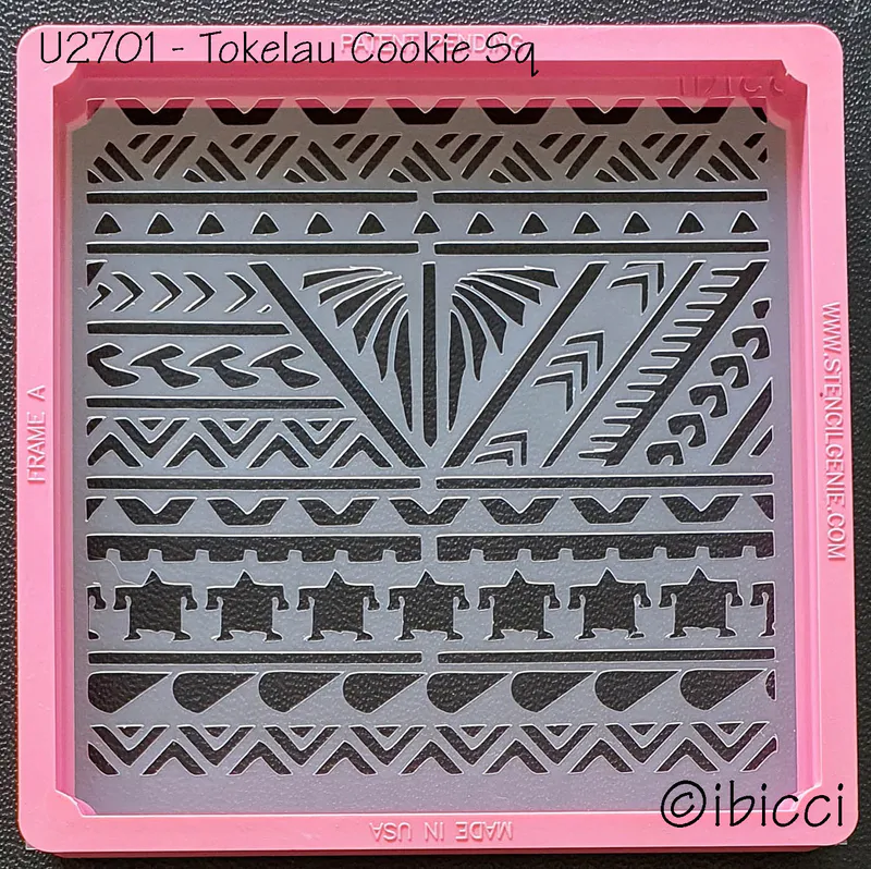 ibicci Tokelau cookie stencil - Square