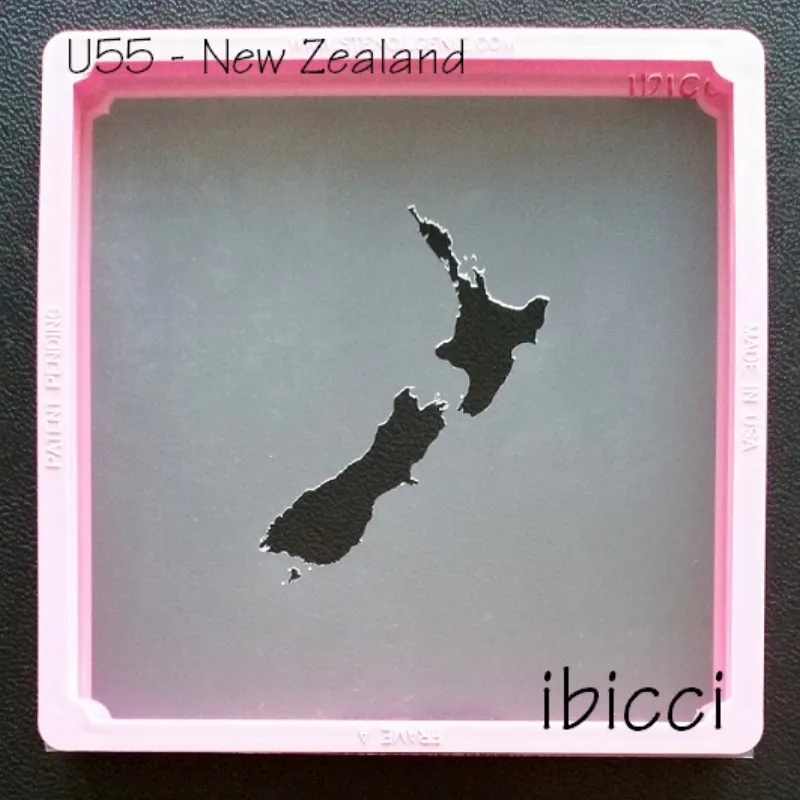 New Zealand Map stencil