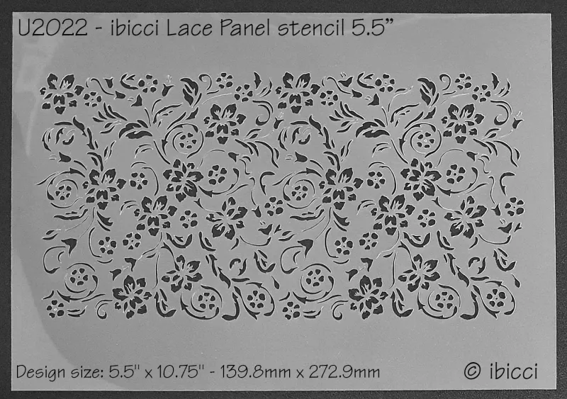 ibicci Lace Panel stencil 5.5"