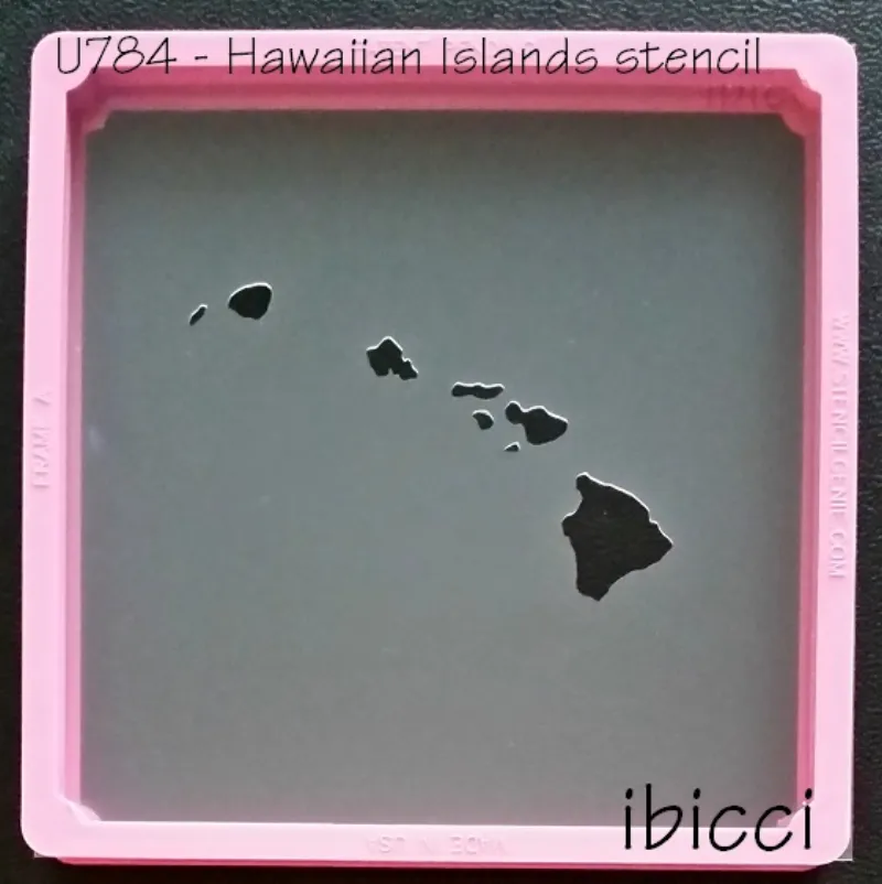 ibicci Hawaiian Islands cookie stencil