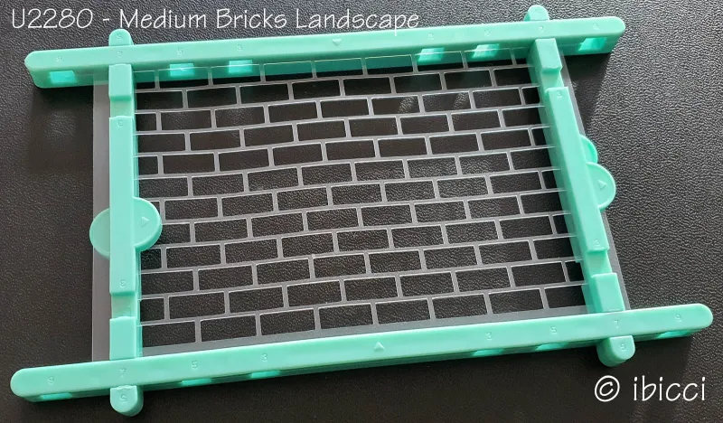 ibicci Medium Bricks Landscape cookie stencil