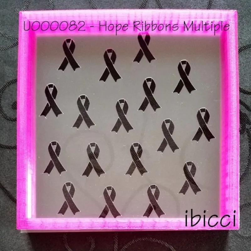 Multiple awareness ribbons - scattered