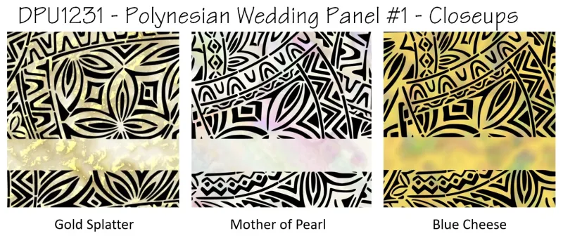 DPU1231 Polynesian Wedding Panel - Closeups
