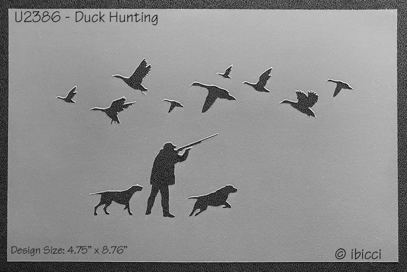 ibicci Duck Hunting stencil