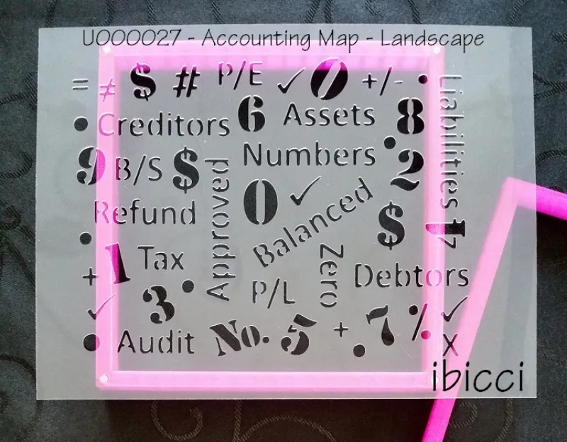 Accounting Stencil