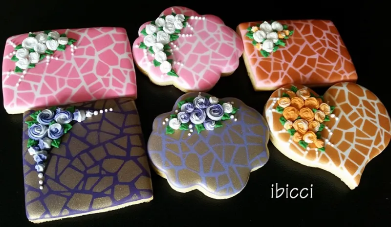 ibicci cookies using the Mosaic stencil