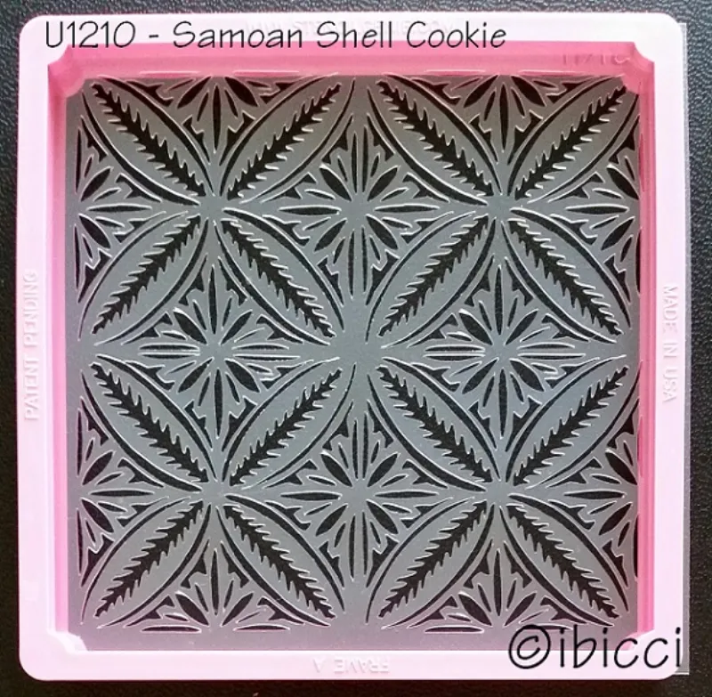 ibicci Samoan Shells Cookie stencil - Full