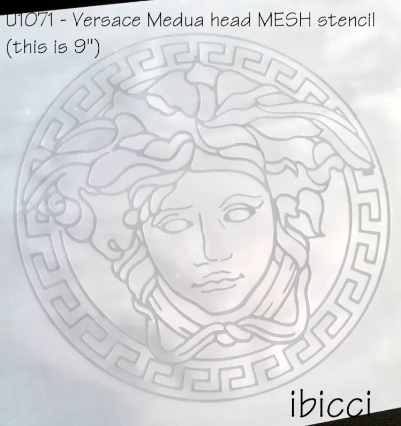 ibicci Versace Medusa Mesh stencil 9"
