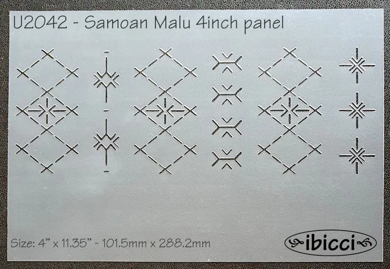 Samoan Malu Panel stencil