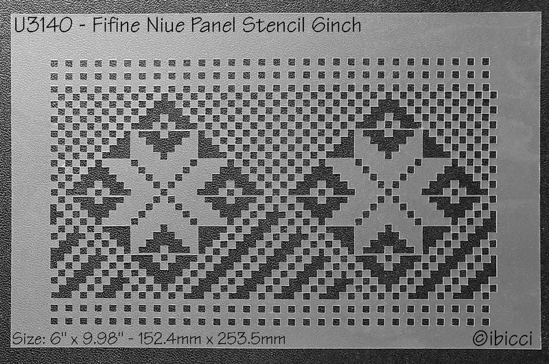 ibicci Fifine Niue Panel stencil 6" high