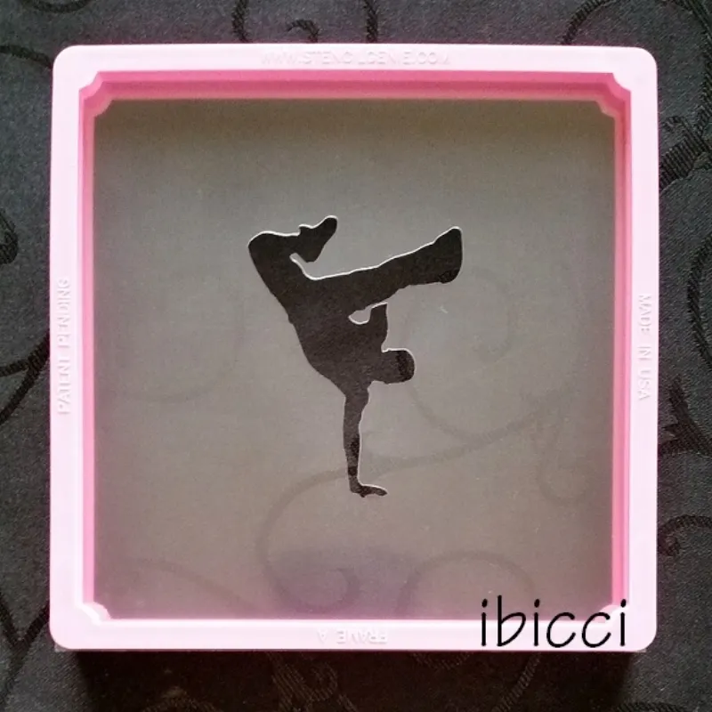 ibicci Hip Hop Dancer 1 stencil
