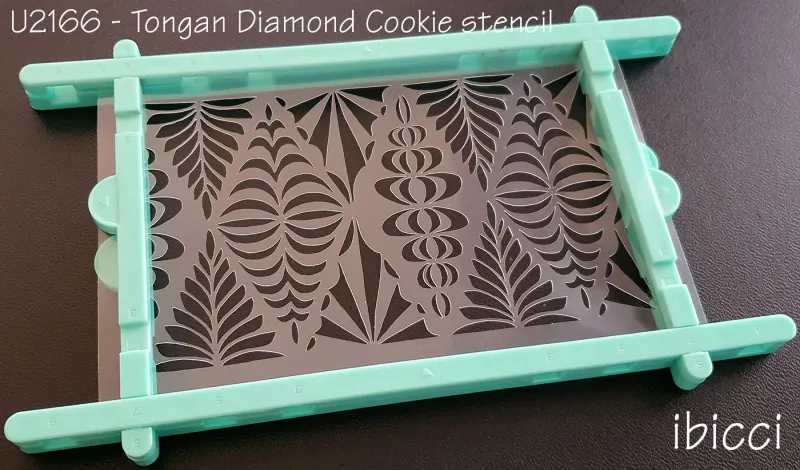 ibicci Tongan Diamond cookie stencil