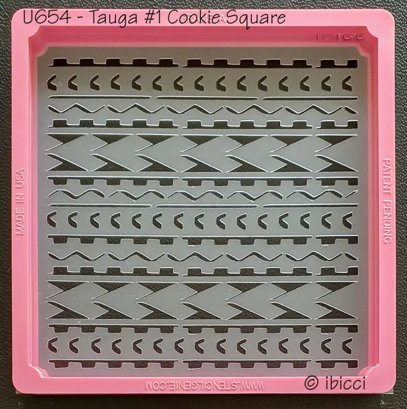 ibicci Tauga #1 cookie stencil - Square