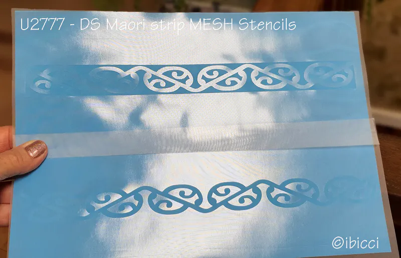 ibicci DS Māori Strip MESH stencils