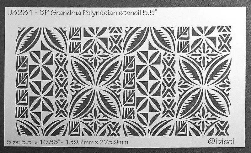 ibicci BL Grandma Polynesian stencil 5.5"