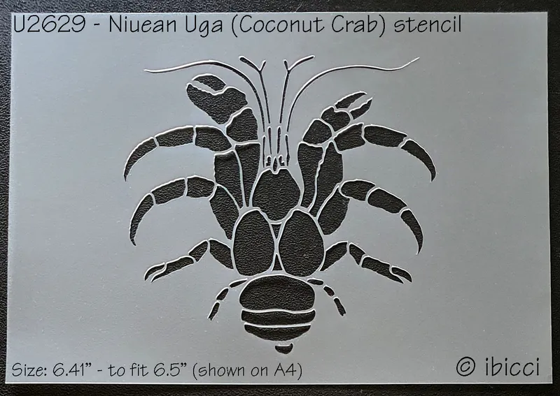 ibicci Niuean Uga stencil 6.41"