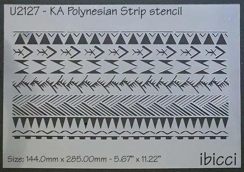 ibicci KA Polynesian cake stencil